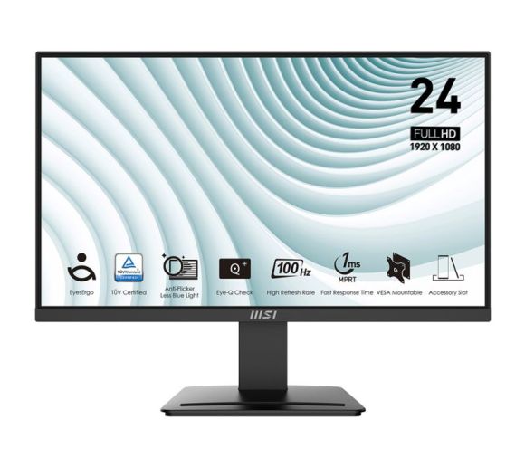 MSI - 23.8 inča PRO MP2412 FHD 1920x1080 100Hz business monitor _2
