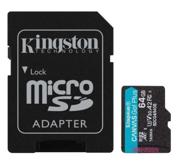 Kingston - Micro SD Kingston 64GB Canvas Go Plus SDCG4/64GB +adapter_0