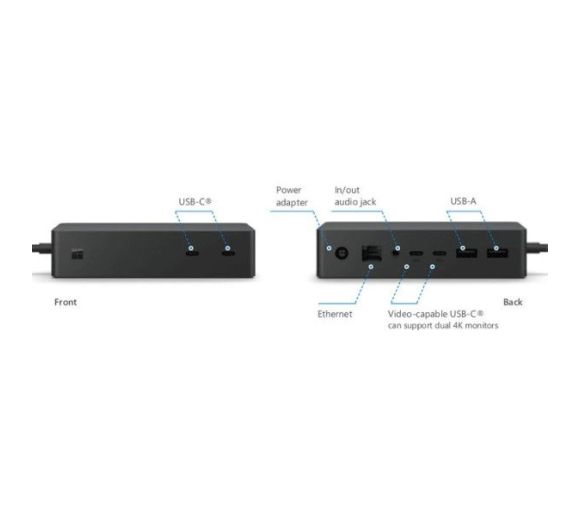 Microsoft - Microsoft Surface Pro/Book Docking Station USB-C x 4/1GK-00002_2