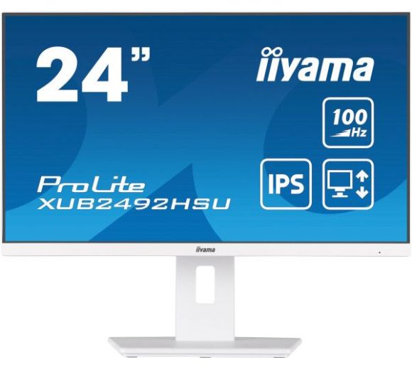 Monitor 23.8" Iiyama XUB2492HSU-W6 IPS 1920x1080/100Hz/0.4ms/HDMI/DP/USB/zvučnic_0