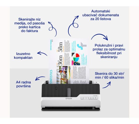 EPSON - WorkForce DS-C330 A4 skener _6