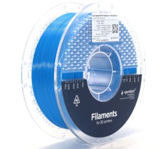 GEMBIRD - 3DP-PETG1.75HY-01-B PETG filament velike brzine za 3D stampac 1.75mm, kotur 1KG BLUE_2