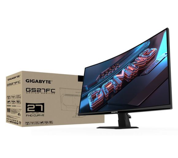 Gigabyte - 27 inča GS27FC FHD 1920x1080 180Hz zakrivljeni gaming monitor _8