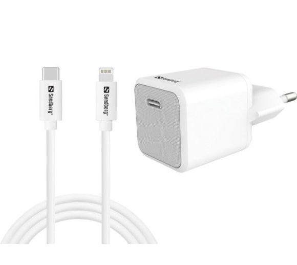 Kucni punjac Sandberg 441-57 USB-C 20W sa Lightning kablom 1m_0