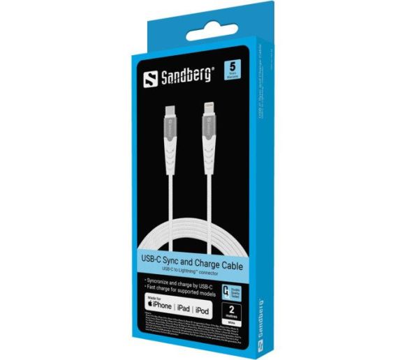 Kabl Sandberg 136-48 USB-C na Lightning 2m_1