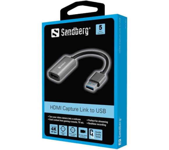 Adapter Sandberg Capture HDMI/F - USB/M 3.0 134-19_1