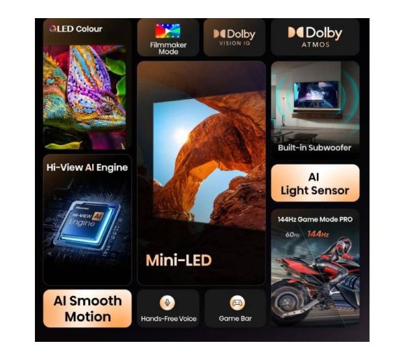 HISENSE - 75 inča 75U7Q ULED Mini-LED 4K UHD Smart TV _6