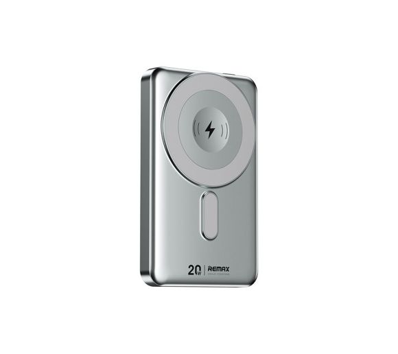 REMAX CX-2 15W magnetic,10000mAh,Wireless Power Bank with Built-in  Stand silver_0