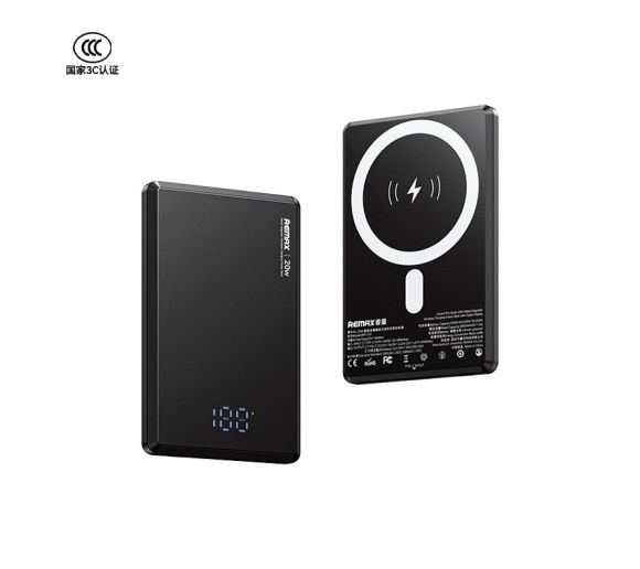 REMAX RPP-107 20W Metal Wireless Charging Power Bank with Digital Display_0