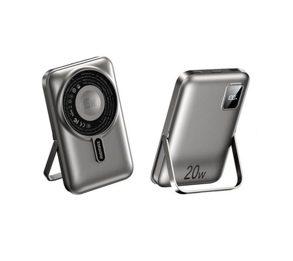 REMAX RPP-695-3 in 1 15W wireless charging power bank with foldable holder_0