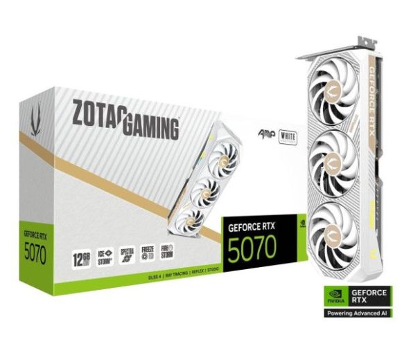 SVGA Zotac RTX 5070 AMP Gaming White Edition 12GB GDDR7 192bit, ZT-B50700FQ-10P_0