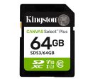 Kingston - SD Card 64GB, Canvas Select Plus, SDHC Class10 UHS-1 U1 V10, up to 100MB/s read_small_0