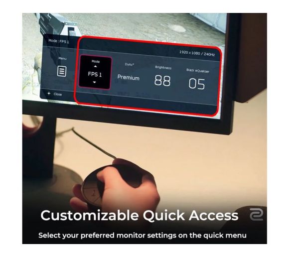 Benq - 27 inča Zowie XL2746K FHD 1920x1080 240 Hz gaming monitor _3