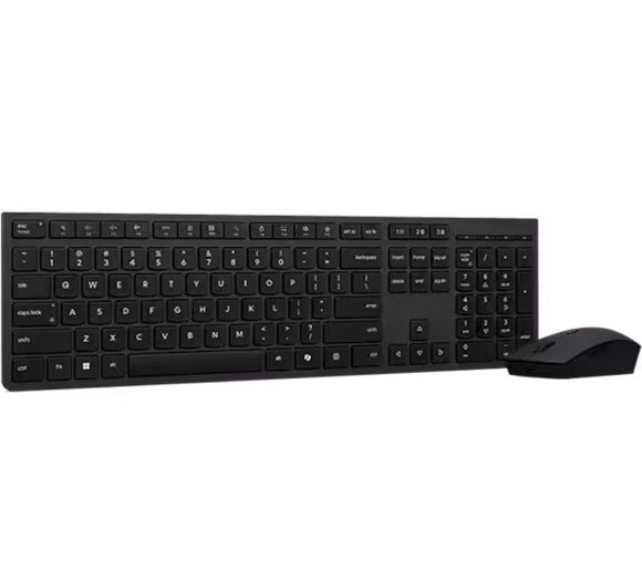 Lenovo - Lenovo Professional Wireless Rechargeable Keyboard and Mouse Combo AI - US English_0