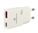 Kućni punjač Volkano Mighty Series VK-8063-WT GaN 20W USB-A + USN-C_small_0
