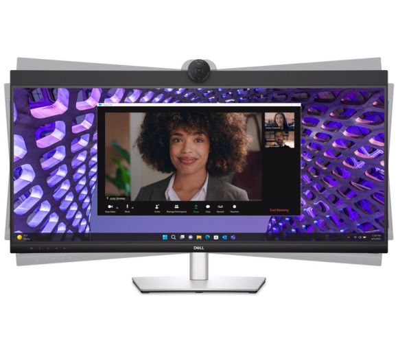 DELL - 34 inch P3424WEB WQHD Video konferencijski zakrivljeni IPS monitor _8