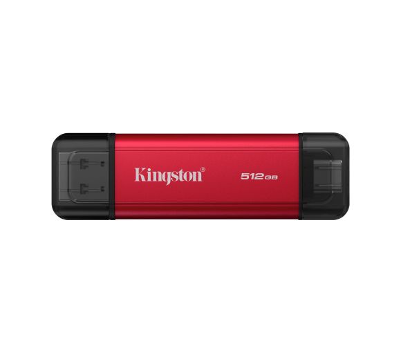 Kingston - Portable SSD 512GB, SPSD, USB 3.2 Gen.2 Type-A/Type-C, Read up to 1,050MB/s, Write up to 950 MB/s, Red_0