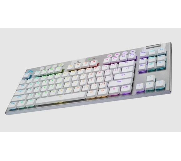 Logitech - Logitech G515 Lightspeed TKL Mechanical Gaming Keyboard US, White_0