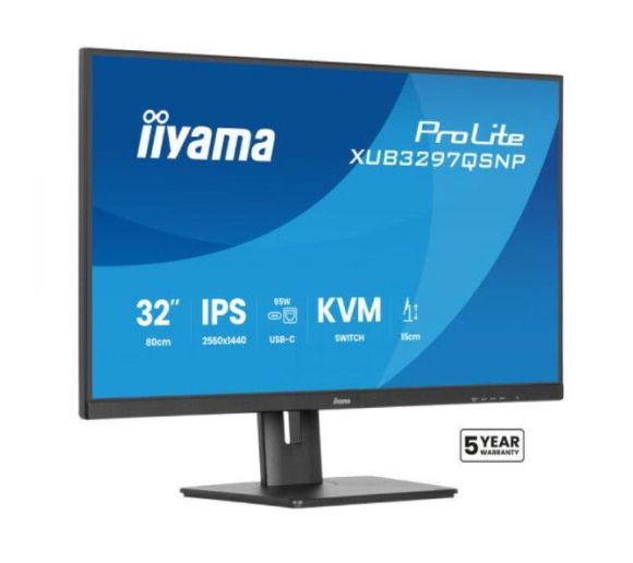 Monitor 31.5" Iiyama XUB3297QSNP-B1 IPS 2560x1440/100Hz/1ms/HDMI/DP/4xUSB_0
