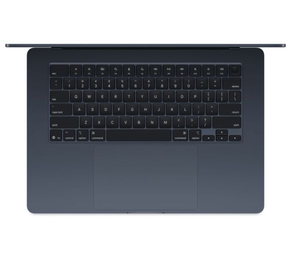 Apple - MacBook Air 15.3 inch M4 10-core CPU 10-core GPU 16GB 256GB SSD Midnight (MW1L3ZE/A) _3