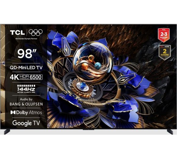 TCL - Televizor TCL 98X11K/MiniLED/98"/4K/144Hz/Google TV/Bang&Olufsen/crna_1