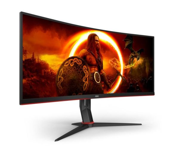 AOC - 34 inča CU34G2XP/BK UWQHD 3440x1440 Fast VA 180 Hz zakrivljeni gaming monitor _2