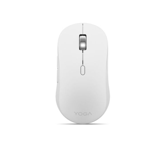 Lenovo - Lenovo Yoga Bluetooth Silent Mouse (Seashell/White), DPI switch 1600-2400-4000, IR optical sensor, Full size, Triple Bluetooth 5.3, 8 buttons, AA up to 36 months_0