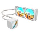 Gigabyte - WHITE, GAMING 240 all-in-one liquid cooler, DIY-friendly EZ-Chain fans with slide-lock and DAISY-CHAIN_small_0