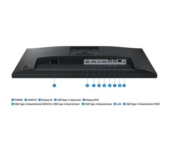 Samsung - Monitor SAMSUNG LS24F434UAUXEN  24"/IPS/1920X1080/100Hz/5ms GtG/HDMI,DP,USB type C,RJ45/Pivot,visina_1