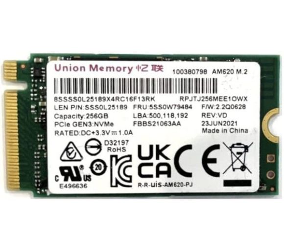 SSD Union Memory M.2 512GB NVme 2242 RPJYJ512MML1QWQ Bulk_0