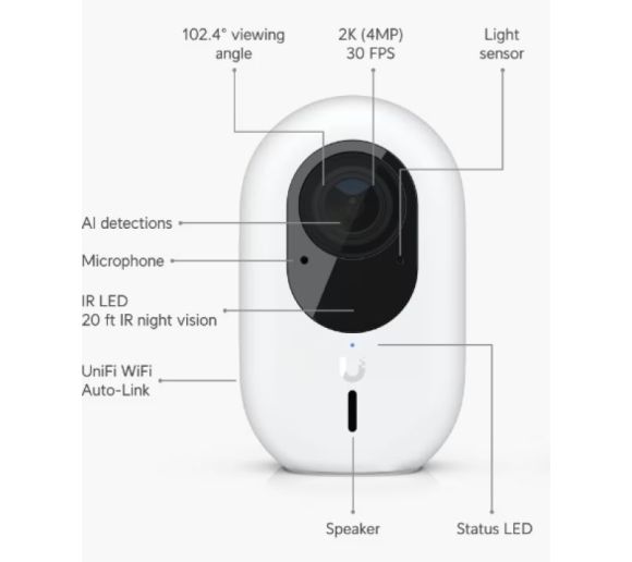 Ubiquiti - WiFi kamera Ubiquiti UVC-G4-INS-EU 4Mp/2688 x 1512_1