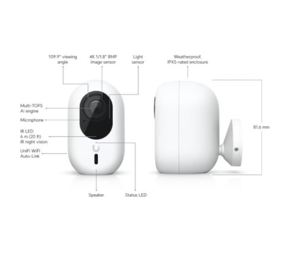 Ubiquiti - WiFi kamera Ubiquiti UVC-G4-INS-EU 4Mp/2688 x 1512_2