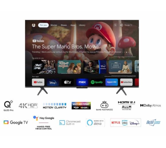 TCL - Televizor TCL 50C655/QLED/50"/4K HDR PRO/Google TV/crna_4