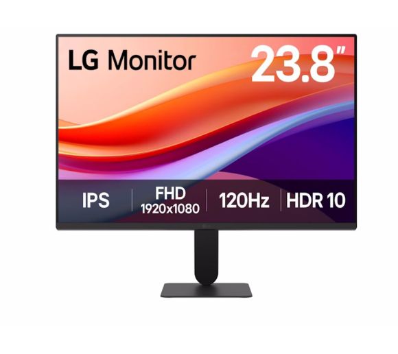 LG - Monitor LG 24U41YA-B.AEUQ 23.8"/IPS/1920x1080/120Hz/5ms GtG/VGA, HDMI/Adaptive sync/VESA/crna_1