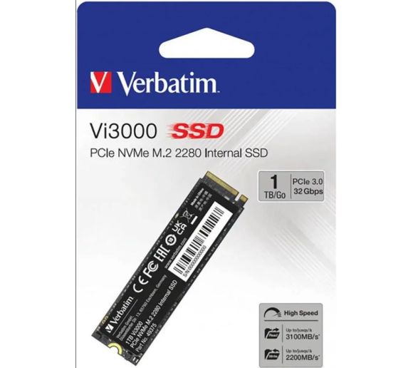 Verbatim - SSD M.2 NVMe Verbatim 1TB Vi3000 3100MBs/2200MBs_0