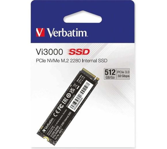 Verbatim - SSD M.2 NVMe Verbatim 512GB Vi3000 3100MBs/2100MBs_0