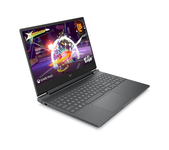 HP - HP Victus Gaming 15-fb3051nn, AMD Ryzen 5 8645HS, 16GB DDR5-5600 RAM, 512GB PCIe NVMe M.2 SSD, 15.6`` IPS AG FHD 1920x1080, NVIDIA GeForce RTX 4050 GPU 6GB, Backlit, 1 USB-C 3.1, 2 USB-A 3.1, 1 HDMI 2.1, 1 RJ-45, BT 5.4, FreeDOS, US, Mica silver, 3yw_0