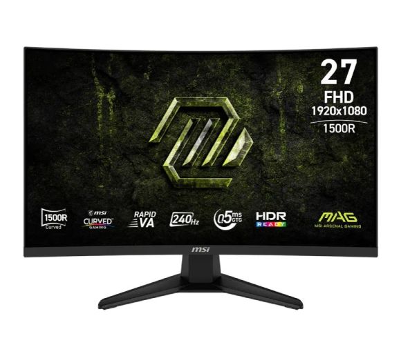 MSI - 27 inča MAG 275CF X24 FHD 1920x1080 Rapid VA 240 Hz zakrivljeni gaming monitor _1