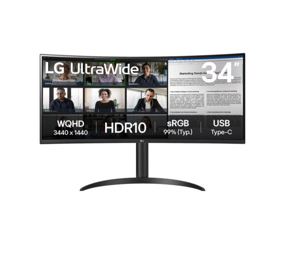 LG - Monitor LG 34WR55QK-B 34"/VA,zakrivljen,21:9/3440x1440/100Hz/5ms GtG/HDMIx2,DP,USB/visina/VESA/crna_0