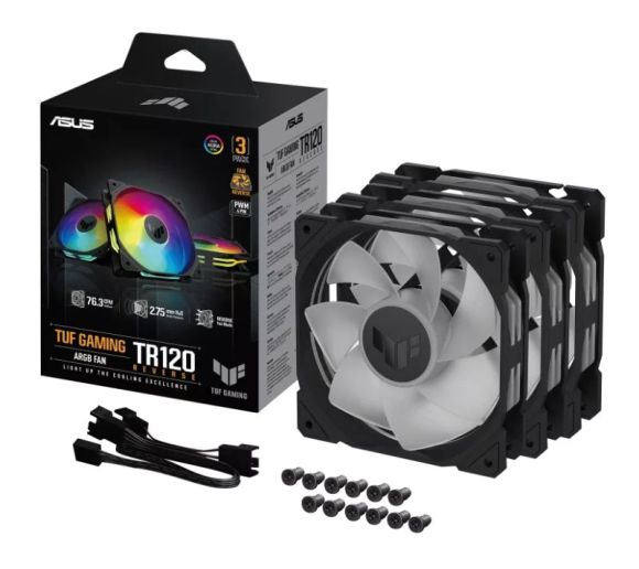 Asus - TUF GAMING TR120 ARGB REVERSE BLACK 3IN1 ventilator _0