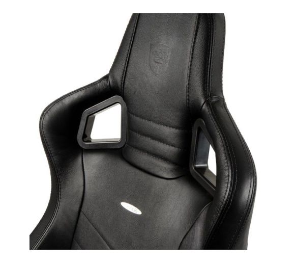 EPIC Real Leather Gaming stolica crna _1