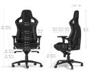 EPIC Real Leather Gaming stolica crna _small_2