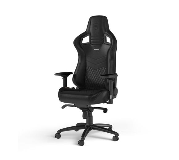 EPIC Real Leather Gaming stolica crna _6