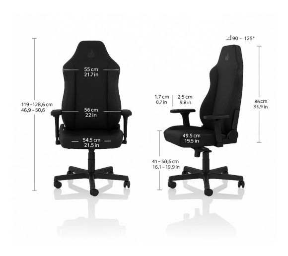 X1000 Gaming stolica - Stealth Black _7