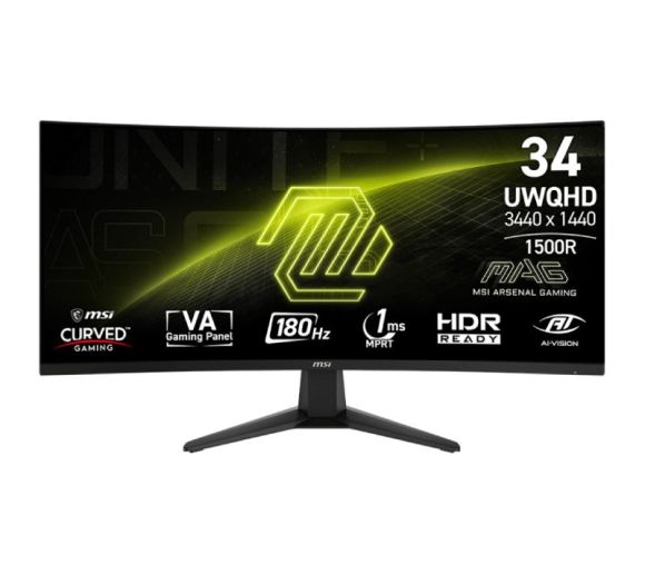 MSI - 34 inča 346CQ MAG UWQHD 3440x1440 VA 180 Hz zakrivljeni gaming monitor _3
