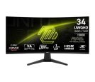 MSI - 34 inča 346CQ MAG UWQHD 3440x1440 VA 180 Hz zakrivljeni gaming monitor _small_3