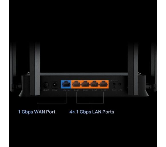 TP-Link - LAN Router TP-LINK Archer BE220 BE3600 WiFi7/1GWAN/4GLAN_5