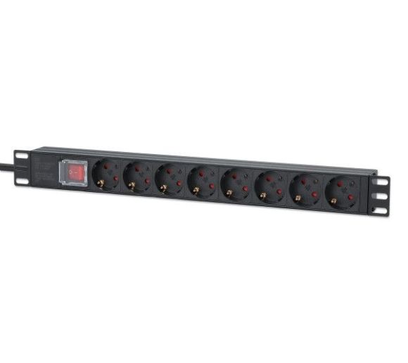 Intellinet - PDU kabl Intellinet 715126 19"/1U sa 8 utičnica/prekidač/2m_0