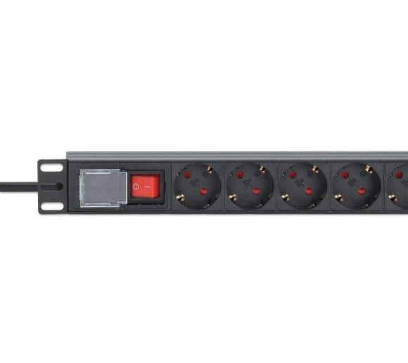 Intellinet - PDU kabl Intellinet 715126 19"/1U sa 8 utičnica/prekidač/2m_1