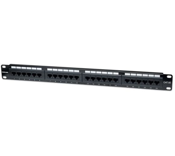 Intellinet - Patch panel Manhattan 513555 19"/1U Cat5e/24 port_0